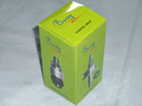 Lime color Boxes with our logo for Drives